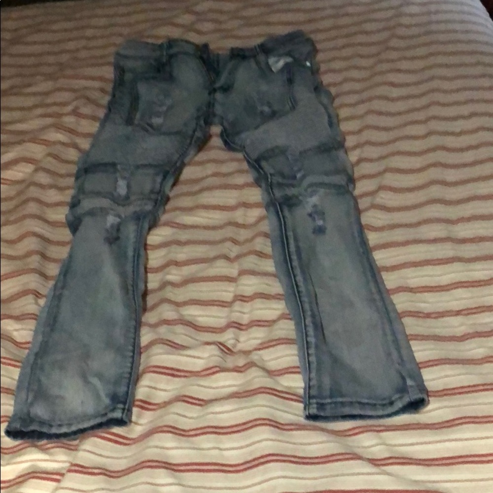 Ripped Biker Jeans